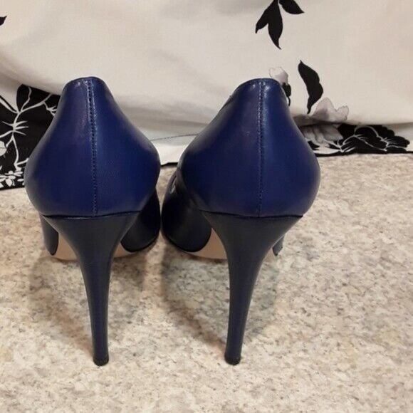 Miu Miu Cobalt Blue Stiletto Pumps Shoes 37 IT (Approx 6.5 US) - Picture 4 of 5